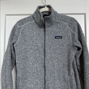 Patagonia Heather Gray Zip-Up Fleece
